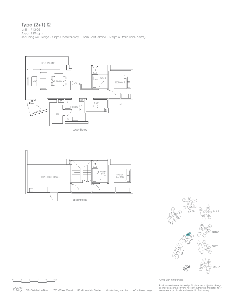 Bartley Residences floor plan Type 21f2, 1292 sqft, Serangoon, Singapore