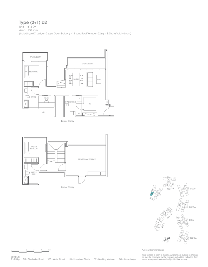 Bartley Residences floor plan Type 21b2, 1399 sqft, Serangoon, Singapore