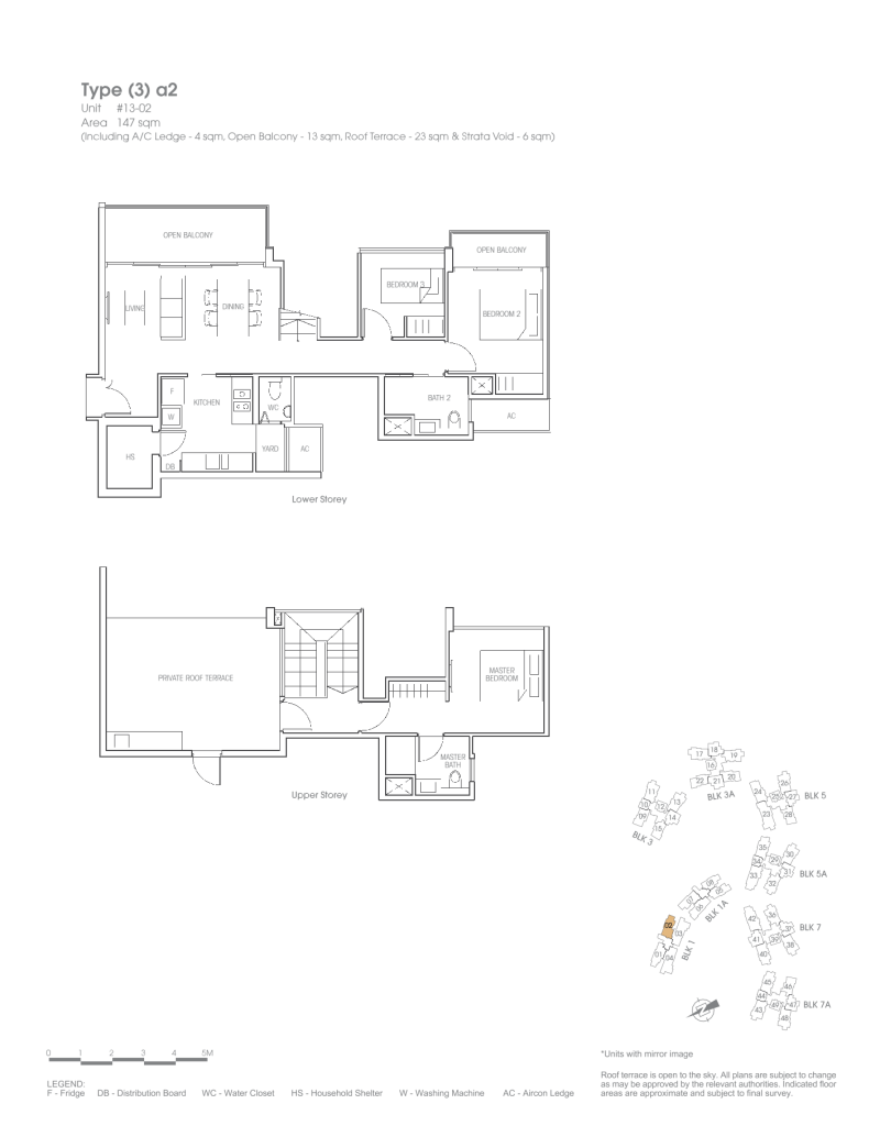Bartley Residences floor plan Type 3a2, 1582 sqft, Serangoon, Singapore