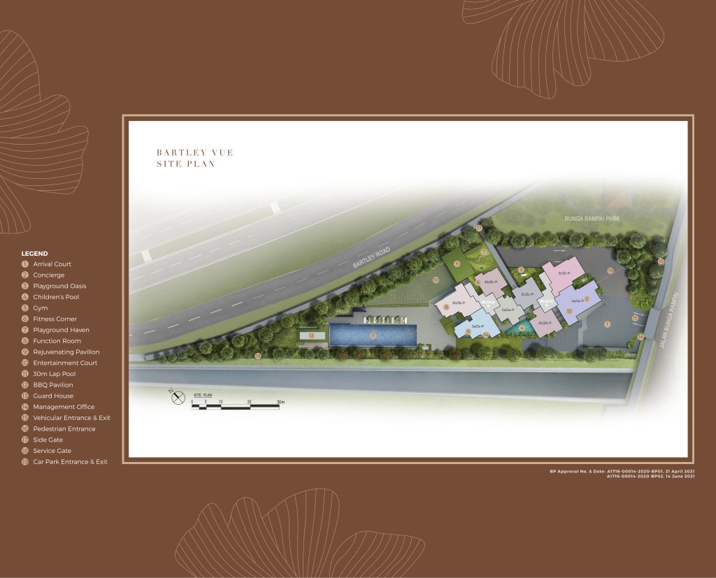 Bartley Vue site plan, Toa Payoh, Singapore