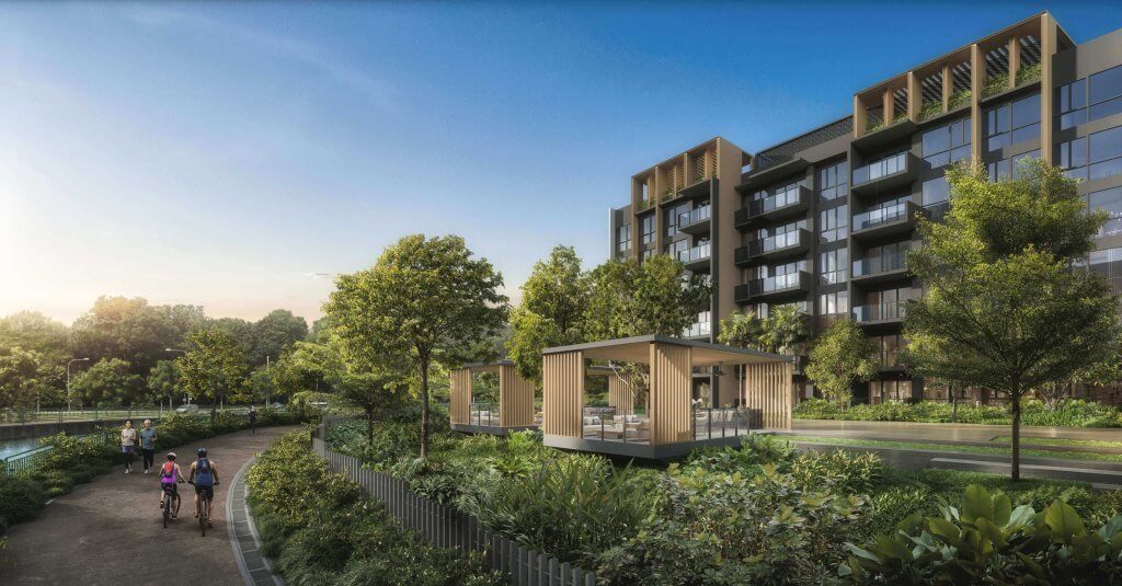 Narra Residences beside the park connector network, Bukit Panjang, Singapore