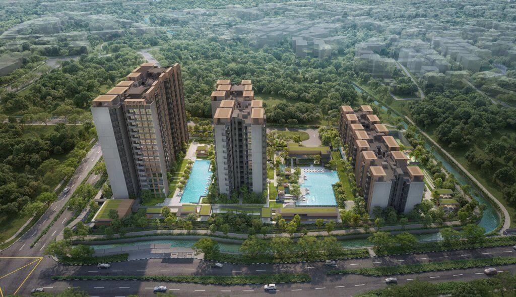 Narra Residences tower exterior, Bukit Panjang, Singapore
