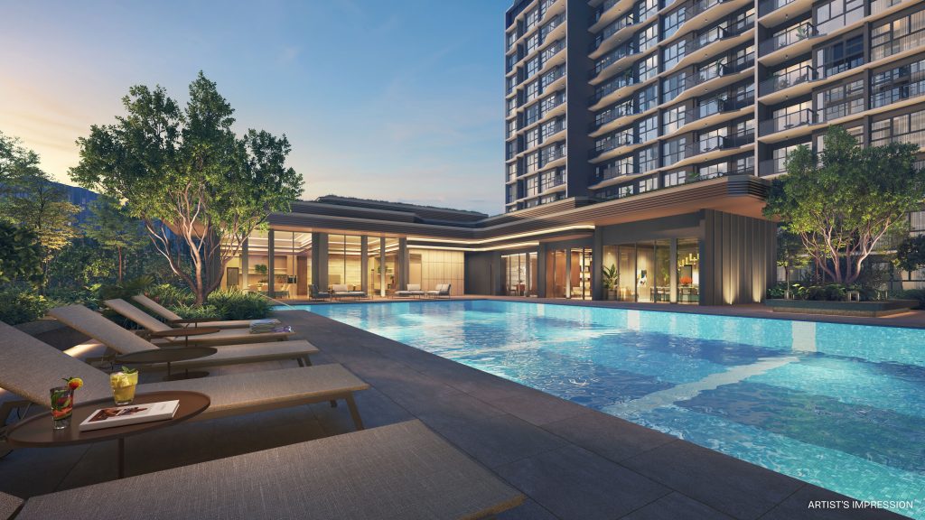 Pinery Residences swimming pool and clubhouse, Tampines, Singapore
