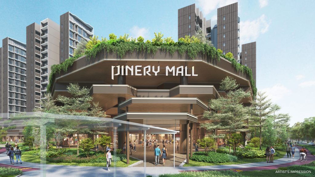 Pinery Mall roof garden at Pinery Residences, Tampines, Singapore