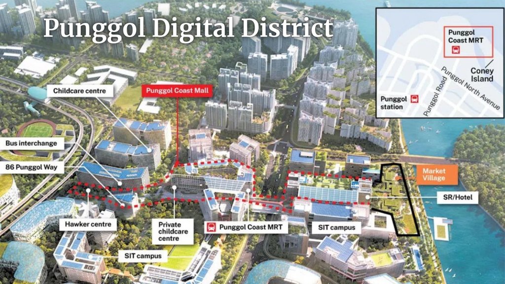 Punggol Digital District employment hub in Singapore