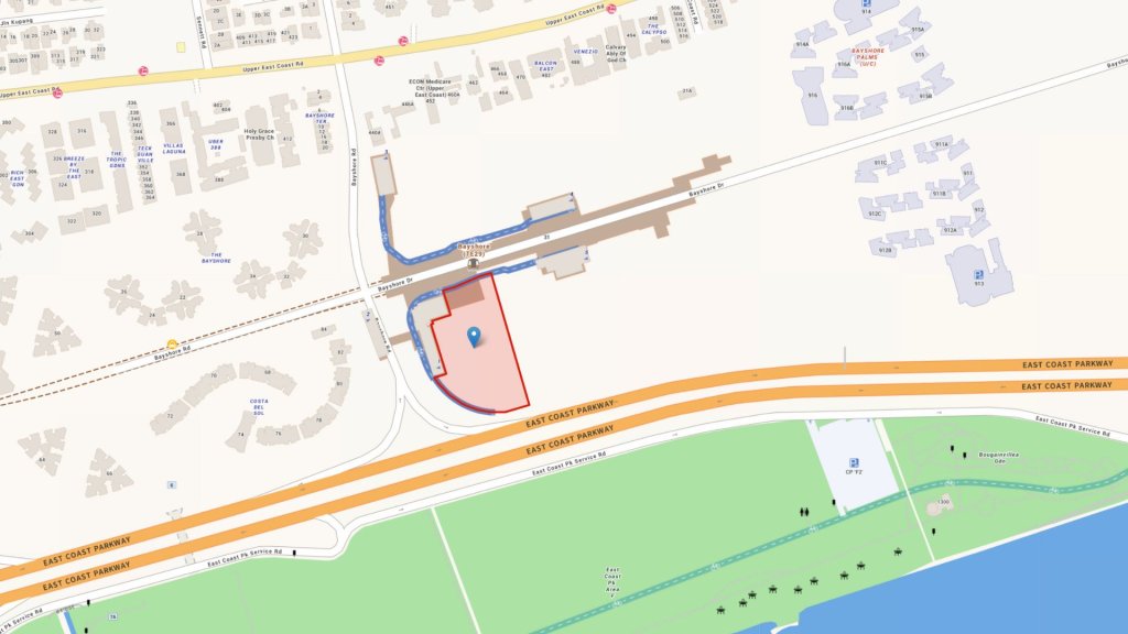 URA map of the Bayshore site for Vela Bay in the East Coast