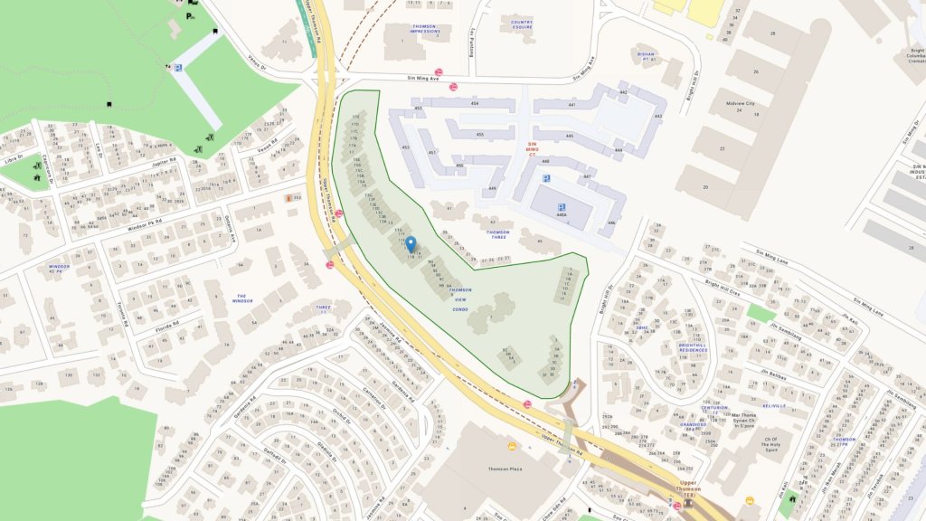URA map of the Thomson View en bloc site in District 20