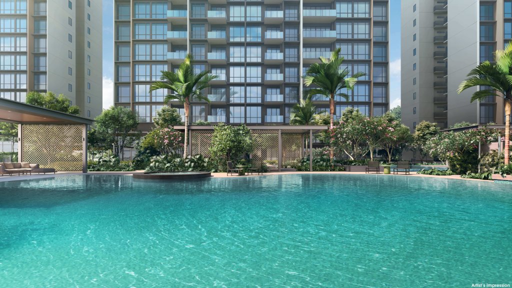Emerald of Katong swimming pool, Marine Parade, Singapore