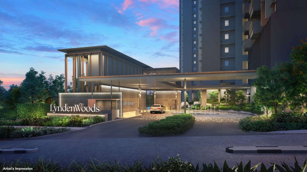 Lyndenwoods arrival courtyard, Queenstown, Singapore