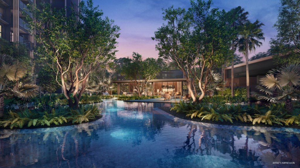Meyer Blue swimming pool, Marine Parade, Singapore