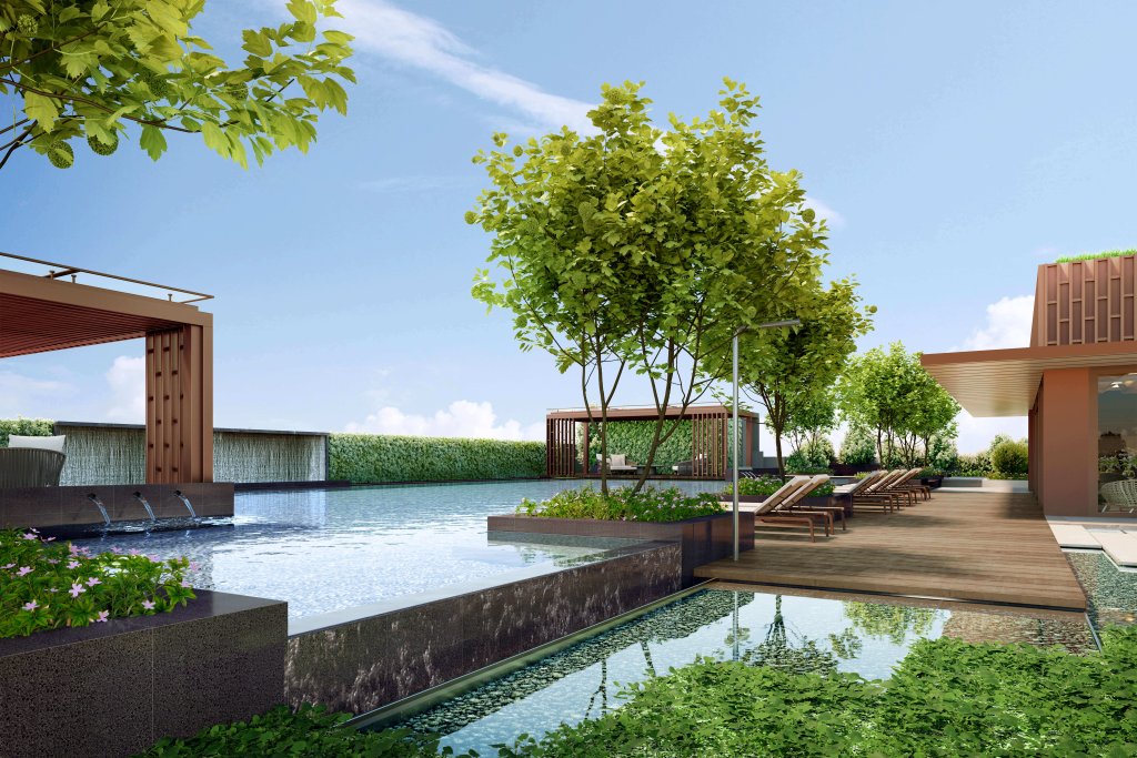 One Bernam swimming pool, Downtown Core, Singapore