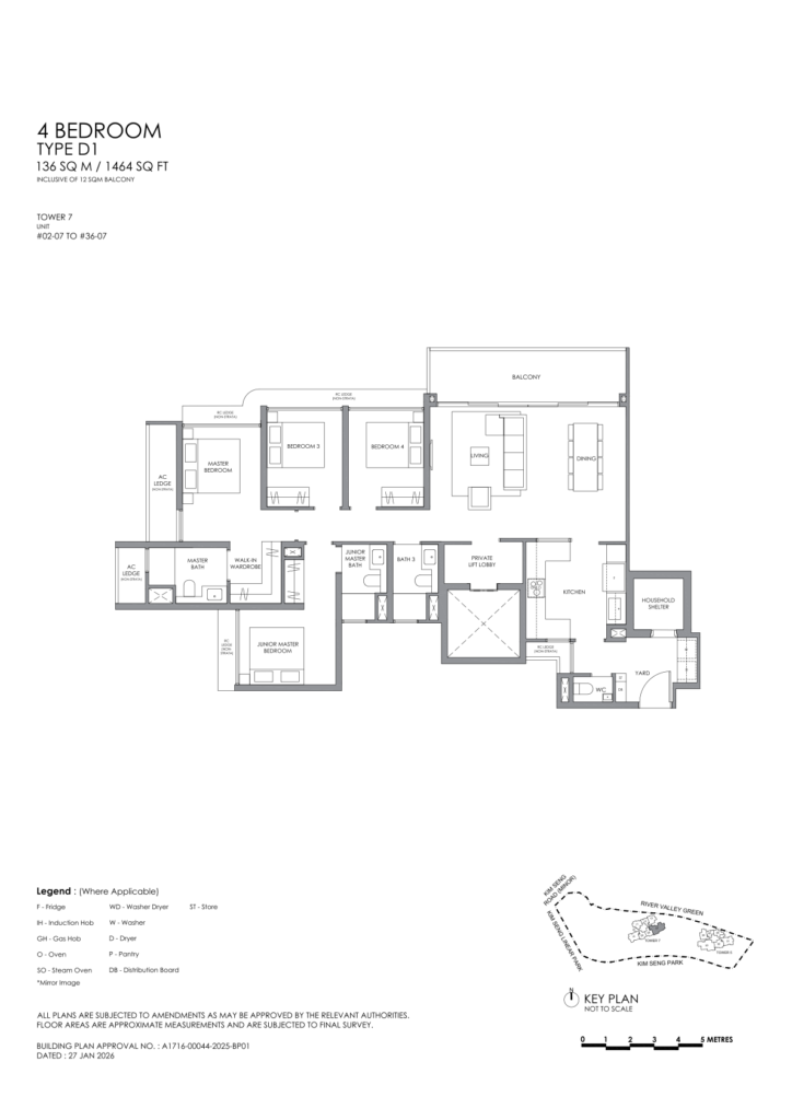 River Modern floor plan 11