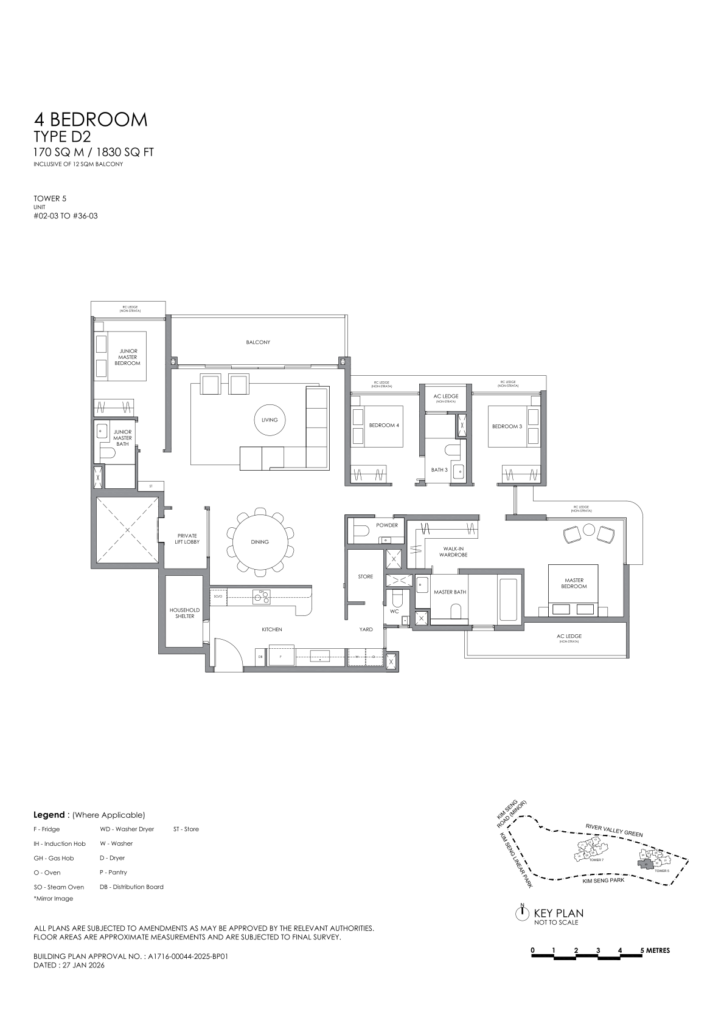 River Modern floor plan 12