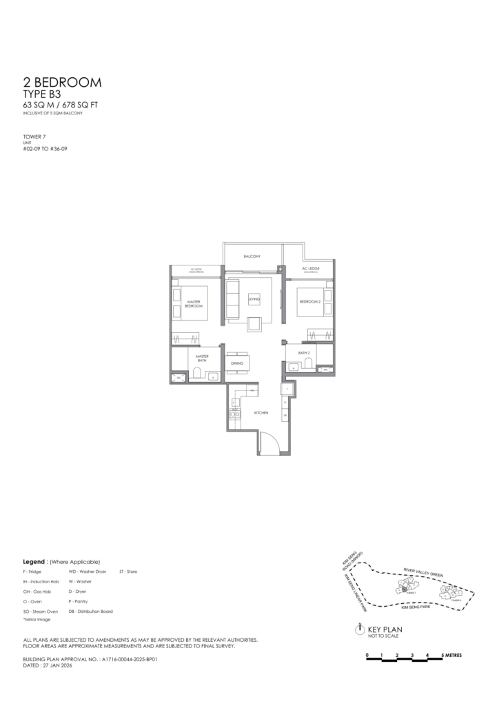 River Modern floor plan 3