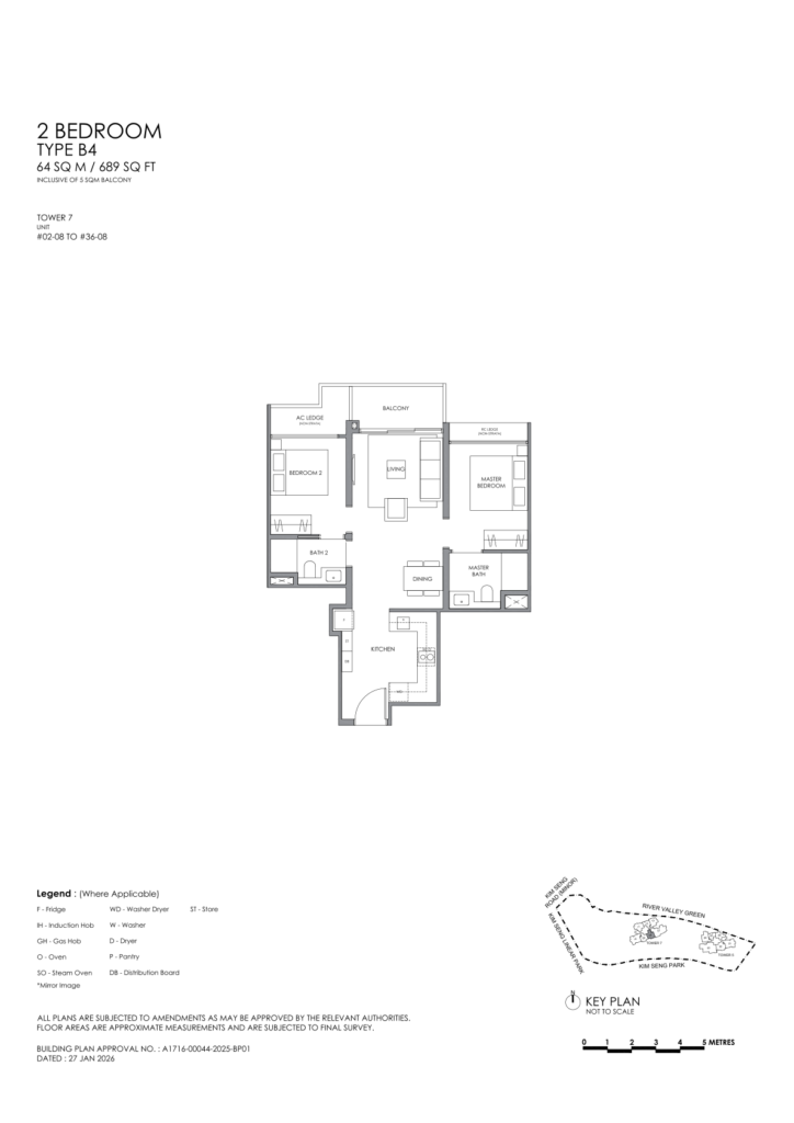 River Modern floor plan 4