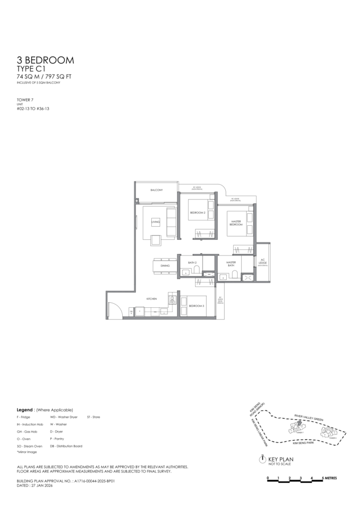 River Modern floor plan 5