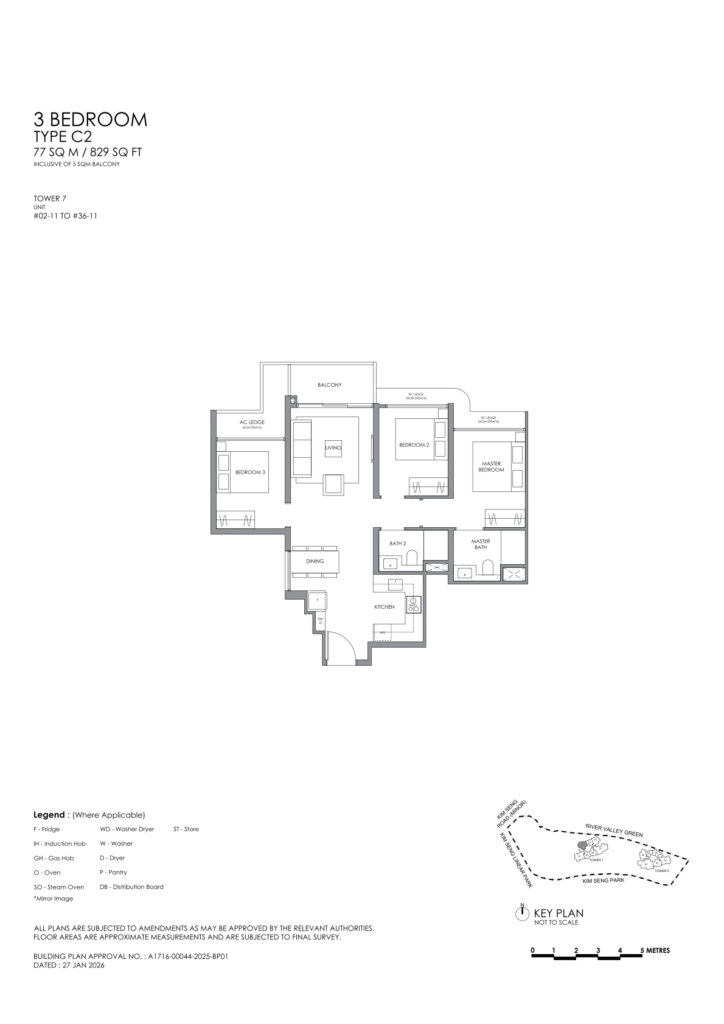 River Modern floor plan 6