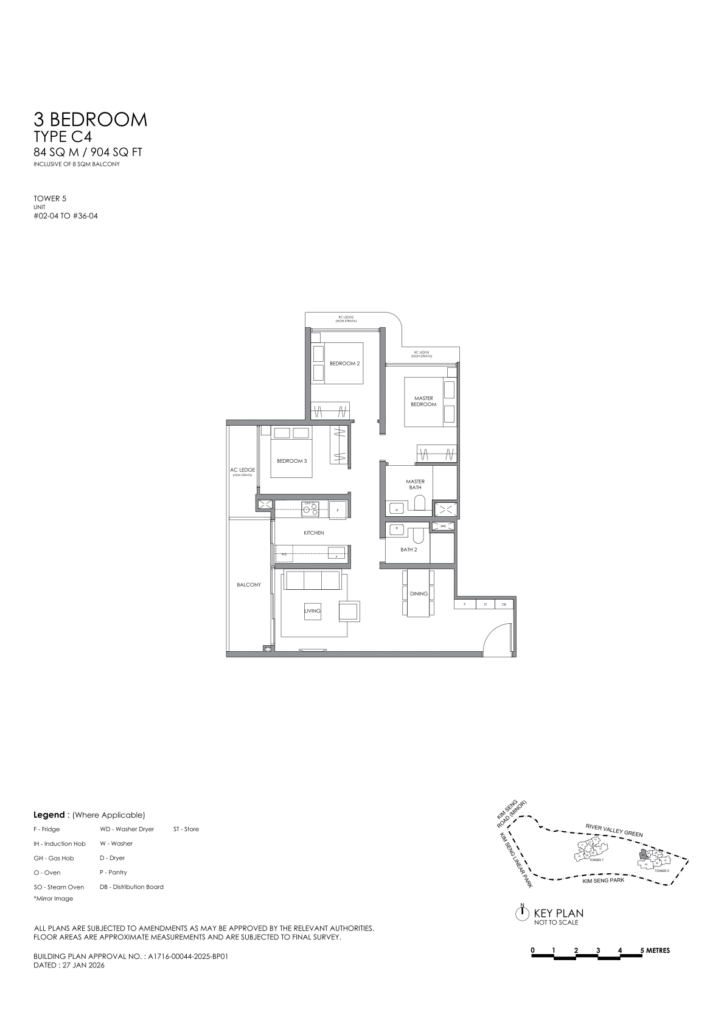 River Modern floor plan 8