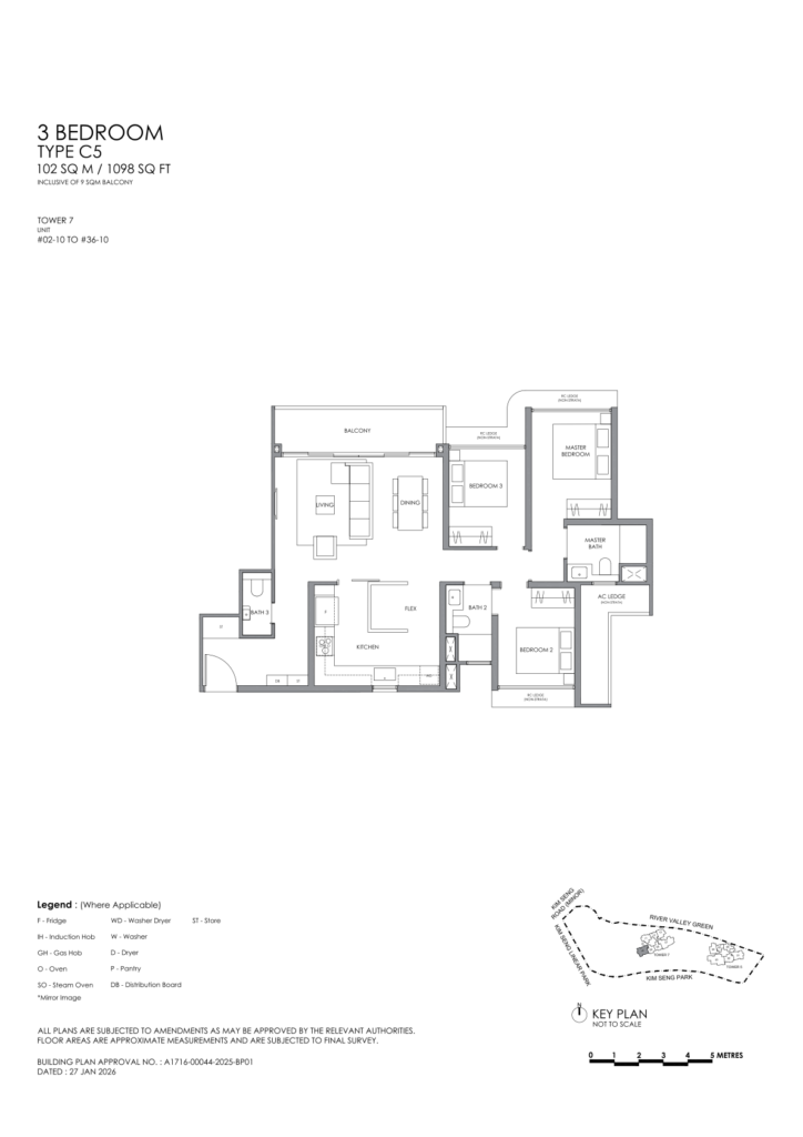 River Modern floor plan 9