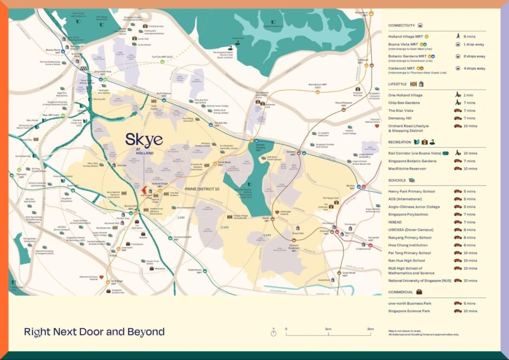 Skye at Holland location map, Queenstown, Singapore