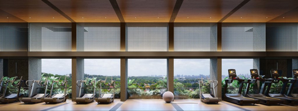 The Reserve Residences gymnasium, Bukit Timah, Singapore