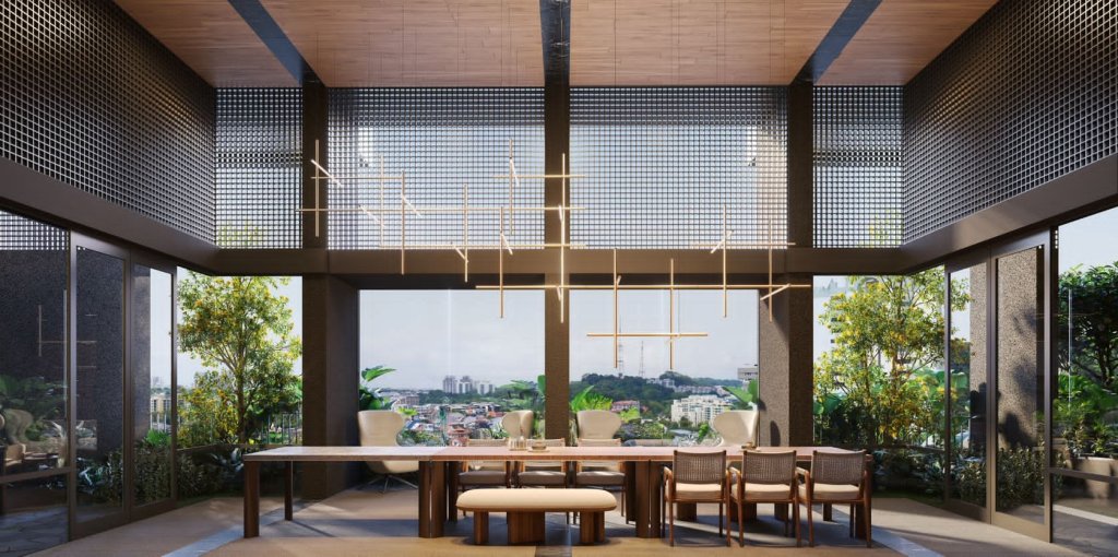 The Reserve Residences garden pavilion, Bukit Timah, Singapore