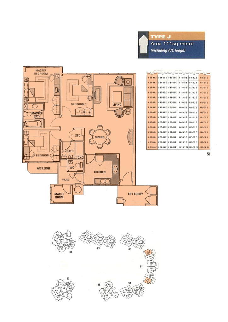 The Tropica floor plan, 1,195 sqft, Type J