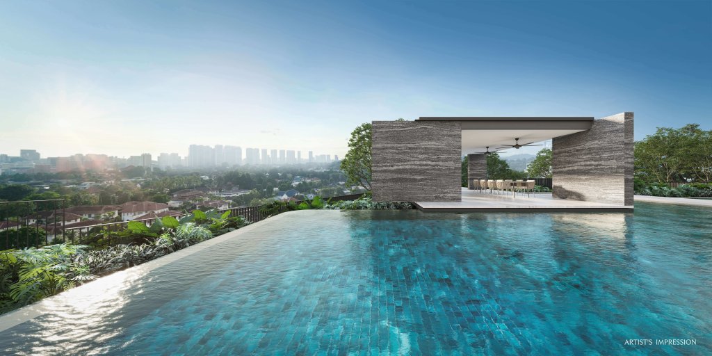Upperhouse at Orchard Boulevard swimming pool, River Valley, Singapore
