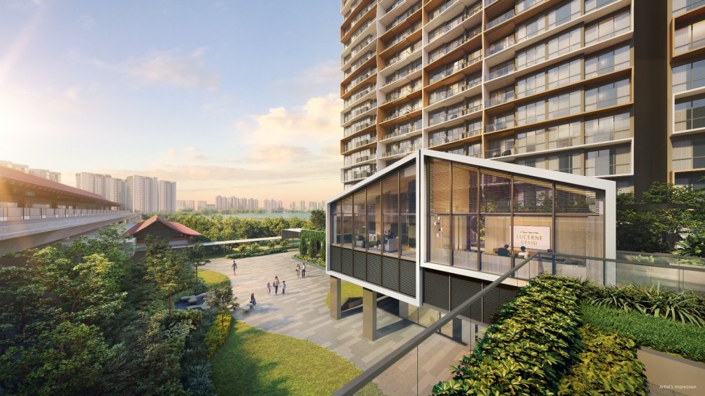 Lucerne Grand sky pavilion overlooking Lakeside MRT and Jurong Lake, Jurong West, Singapore