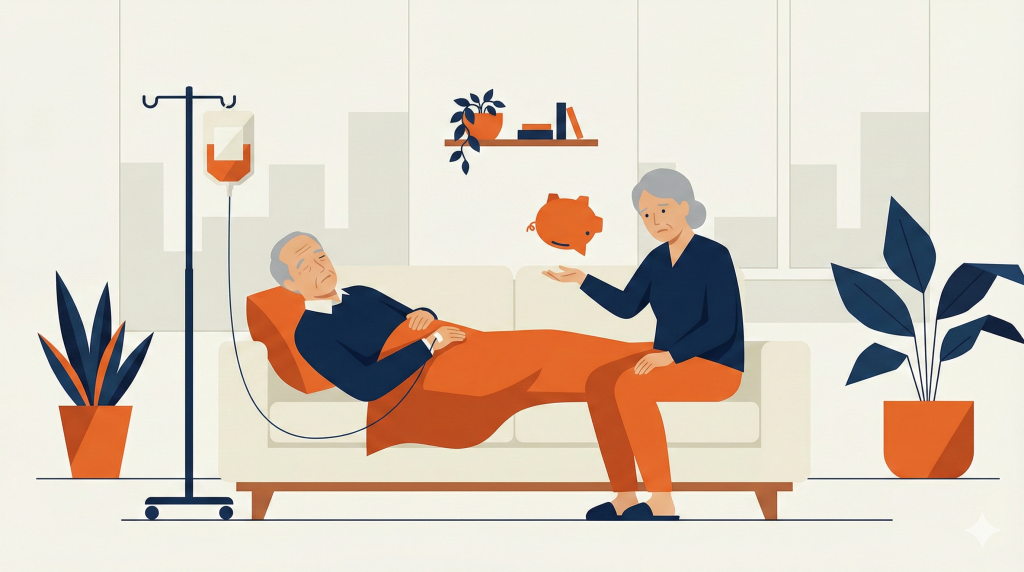 Older Singapore couple considering right-sizing their home for retirement