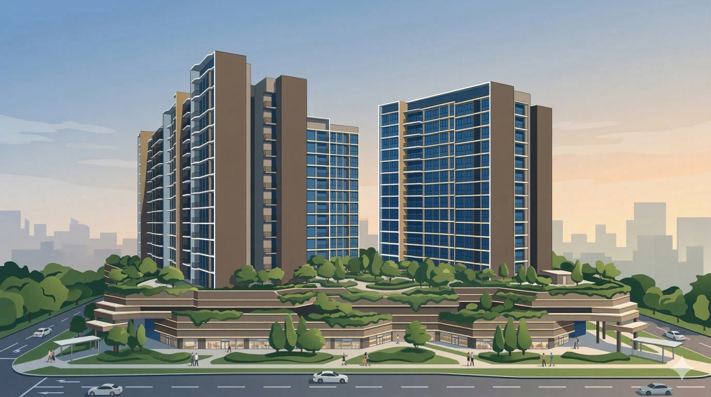 Illustration of Pinery Residences in Tampines