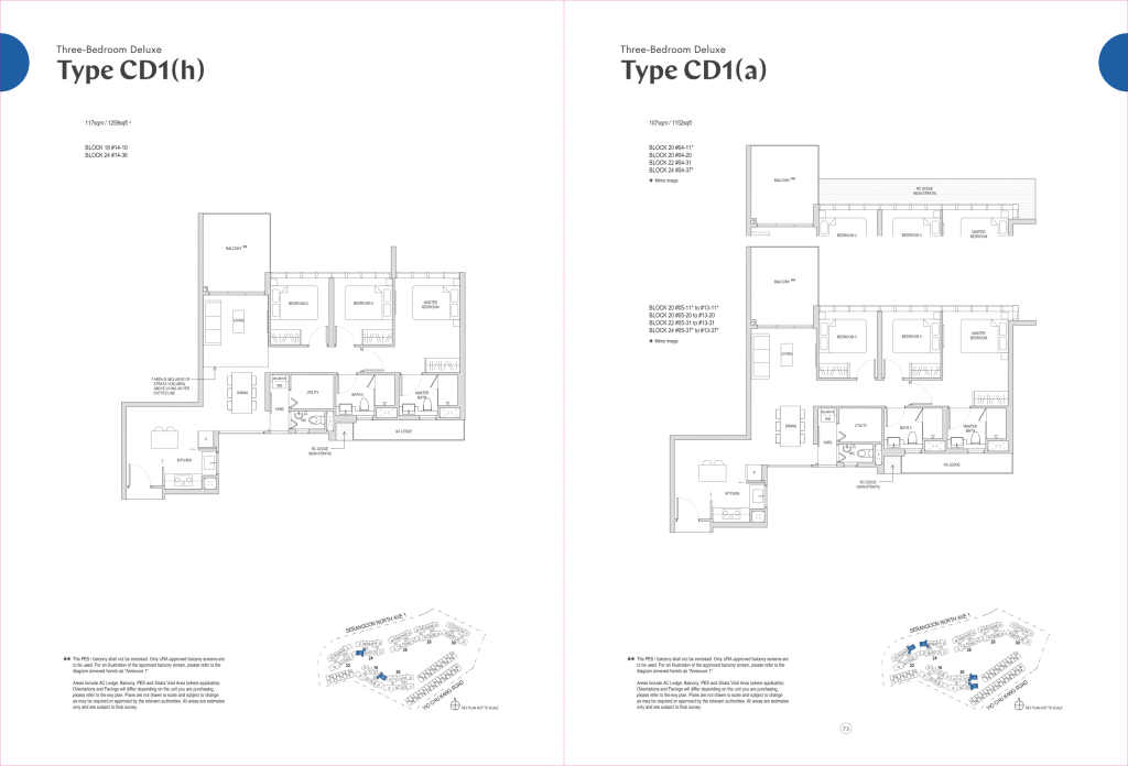 Affinity at Serangoon floor plan, 334 sqft