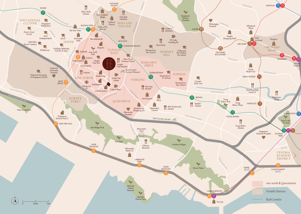 Hudson Place Residences location Map, Queenstown, Singapore