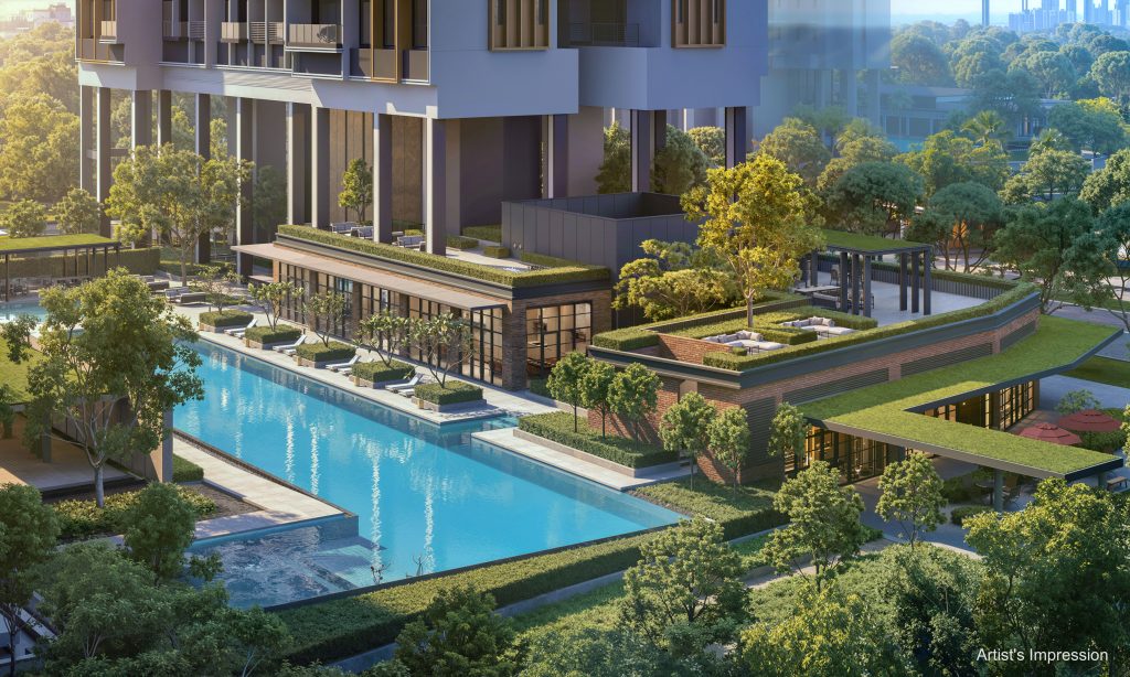 Hudson Place Residences facilities deck, Queenstown, Singapore
