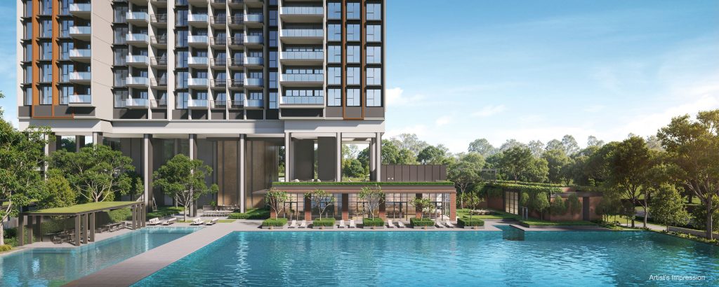Hudson Place Residences swimming pool, Queenstown, Singapore