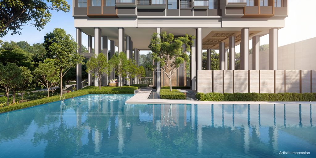 Hudson Place Residences swimming pool, Queenstown, Singapore