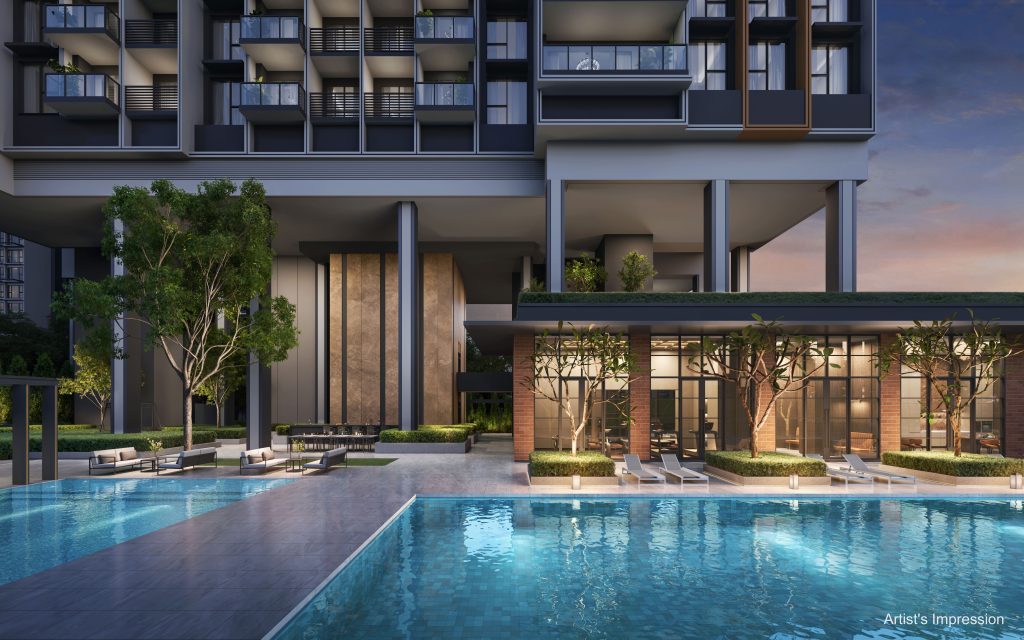 Hudson Place Residences swimming pool, Queenstown, Singapore