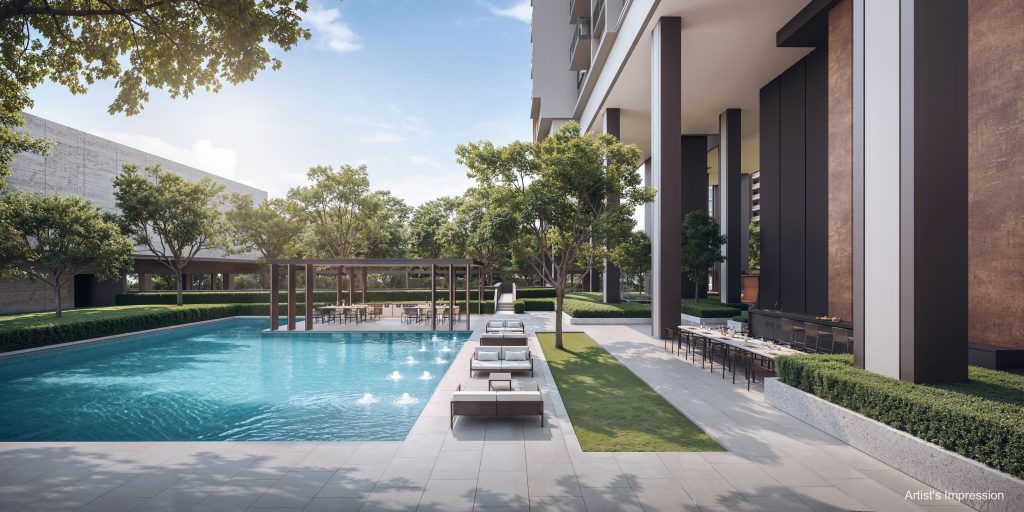 Hudson Place Residences swimming pool, Queenstown, Singapore