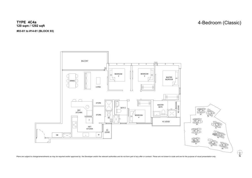 The Florence Residences floor plan 107