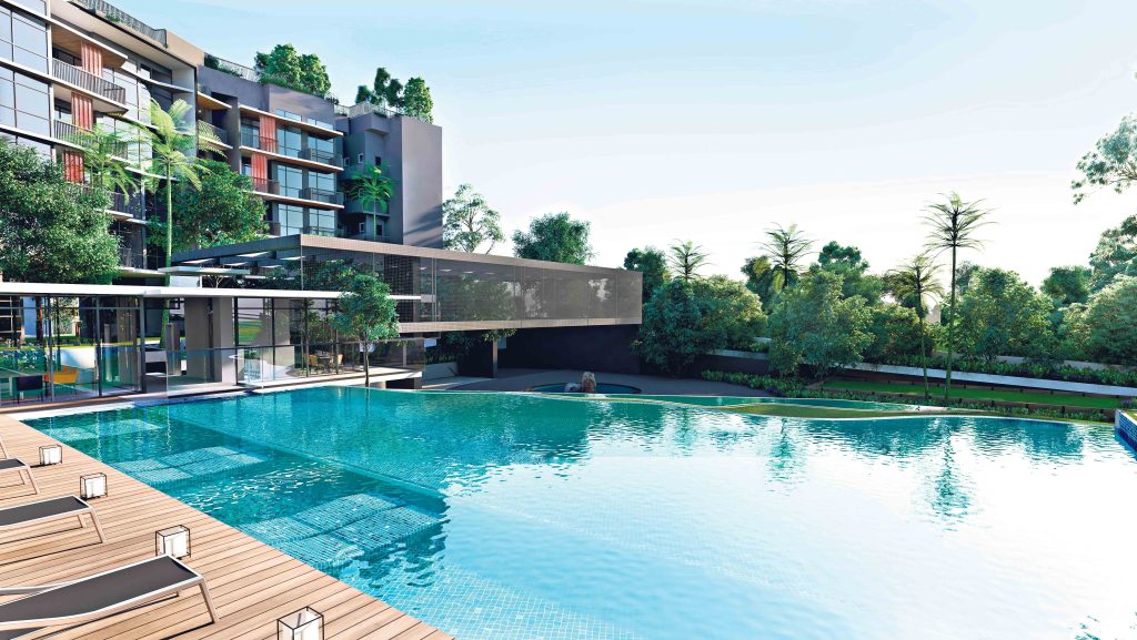 Daintree Residence swimming pool, Bukit Timah, Singapore
