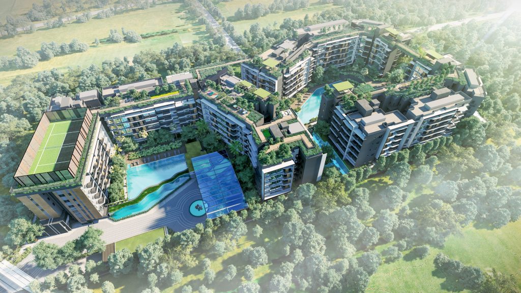 Daintree Residence tower exterior, Bukit Timah, Singapore