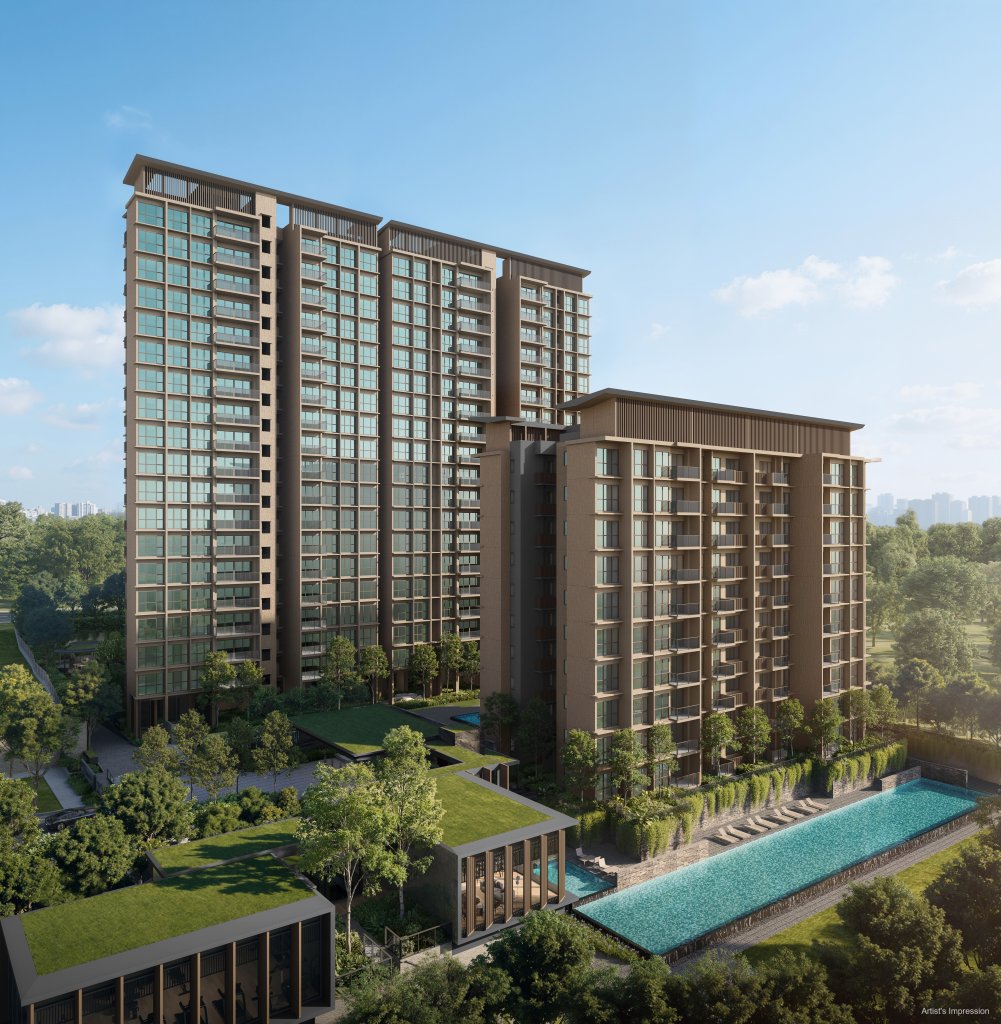 Dunearn House blocks and 50m lap pool, Bukit Timah, Singapore