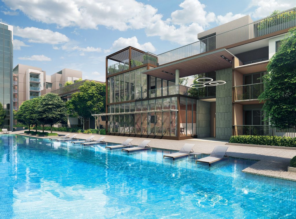 Fourth Avenue Residences swimming pool, Bukit Timah, Singapore