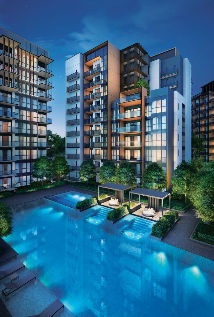 Fourth Avenue Residences swimming pool, Bukit Timah, Singapore