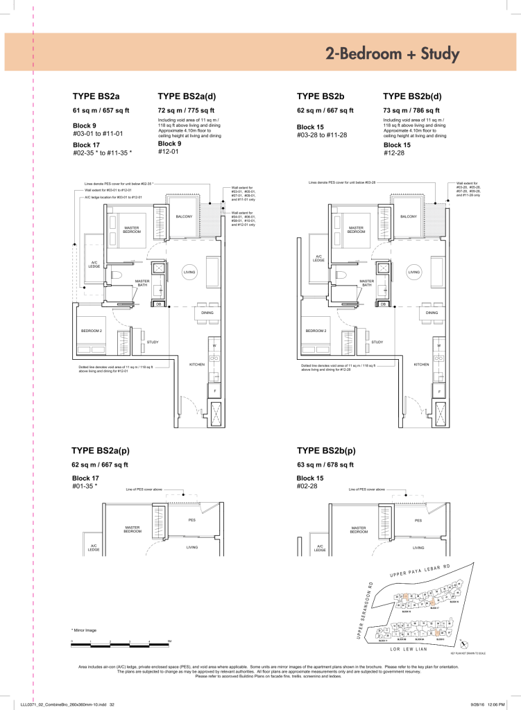 Forest Woods Residences 2 bedroom floor plan 657667, Type BS2