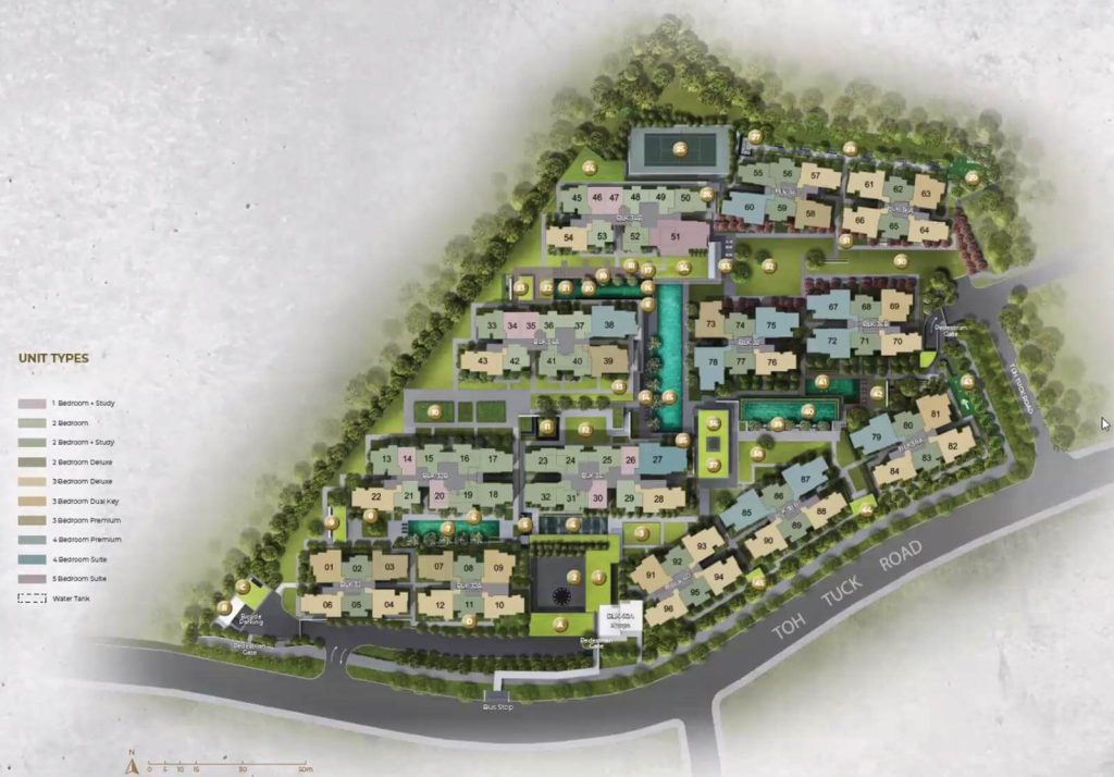 Forett at Bukit Timah site plan, Bukit Timah, Singapore