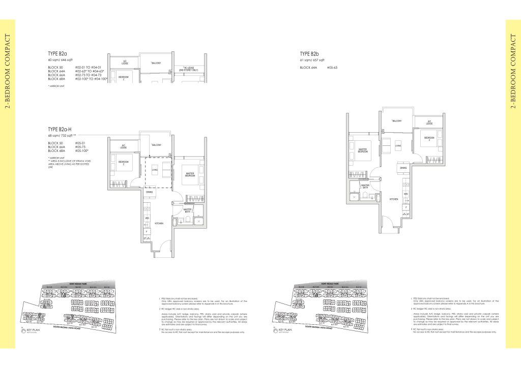 Kent Ridge Hill Residences floor plan, 657 sqft, Queenstown, Singapore