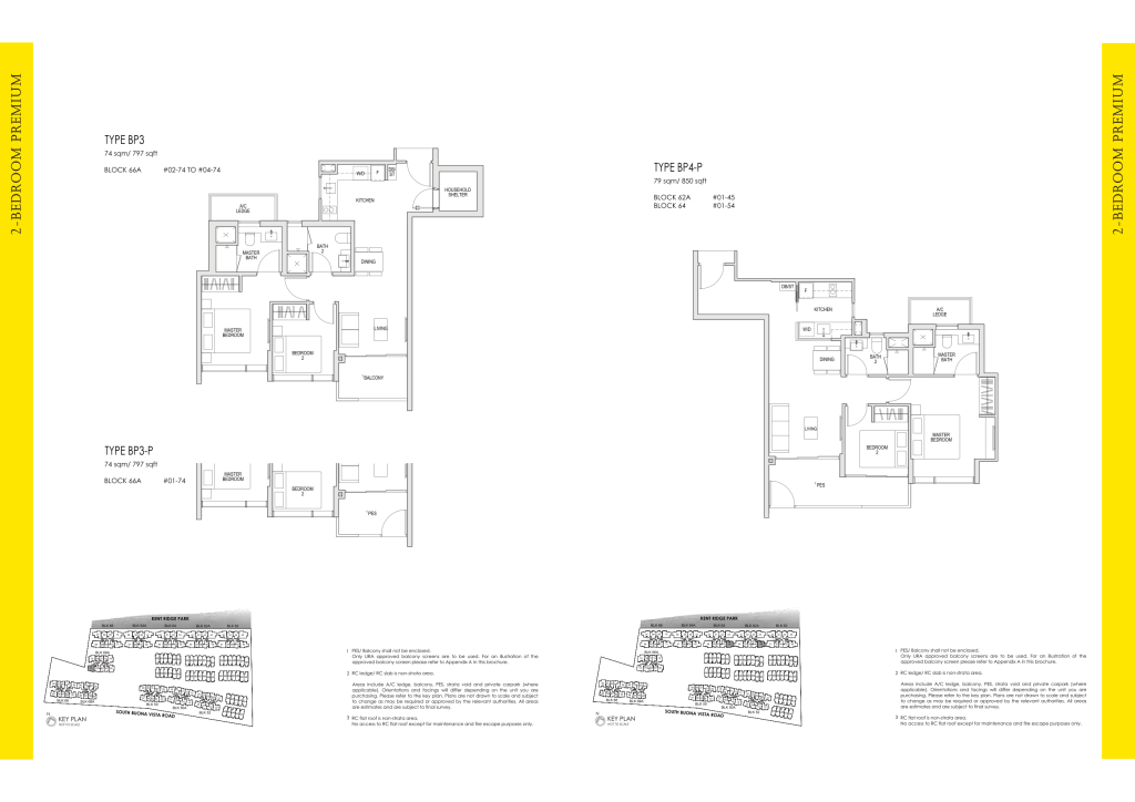Kent Ridge Hill Residences floor plan, 850 sqft, Queenstown, Singapore
