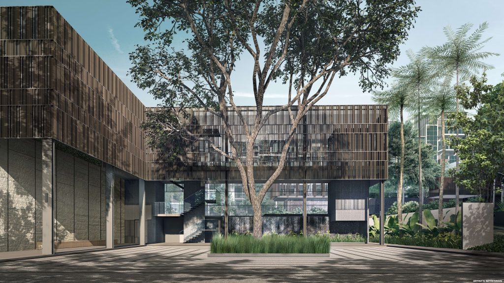 Kent Ridge Hill Residences entrance, Queenstown, Singapore