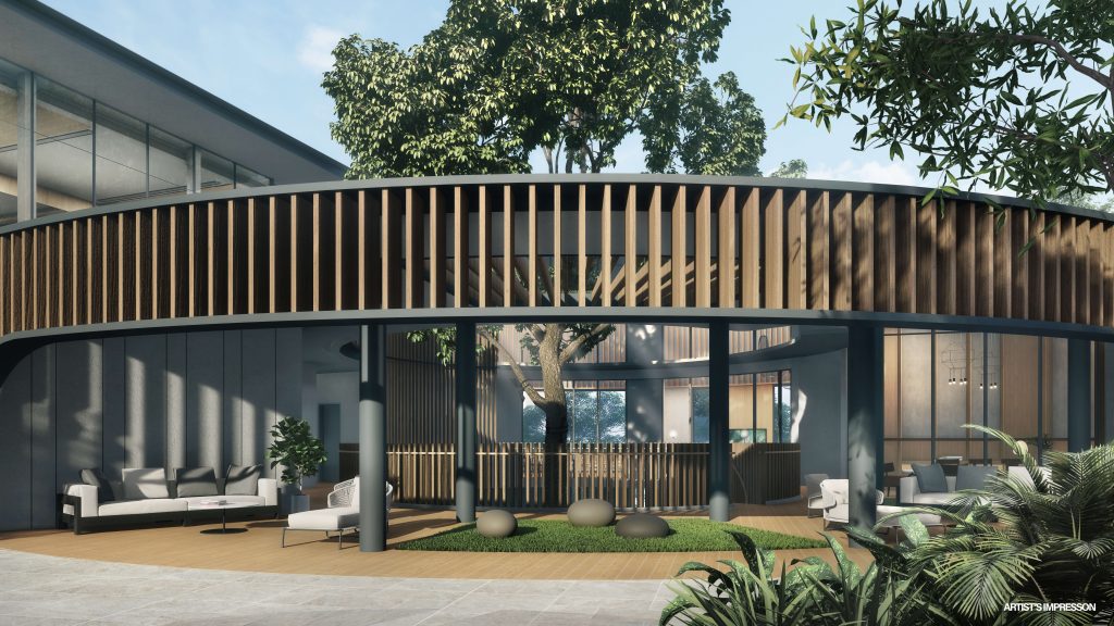 Ki Residences at Brookvale entrance, Clementi, Singapore